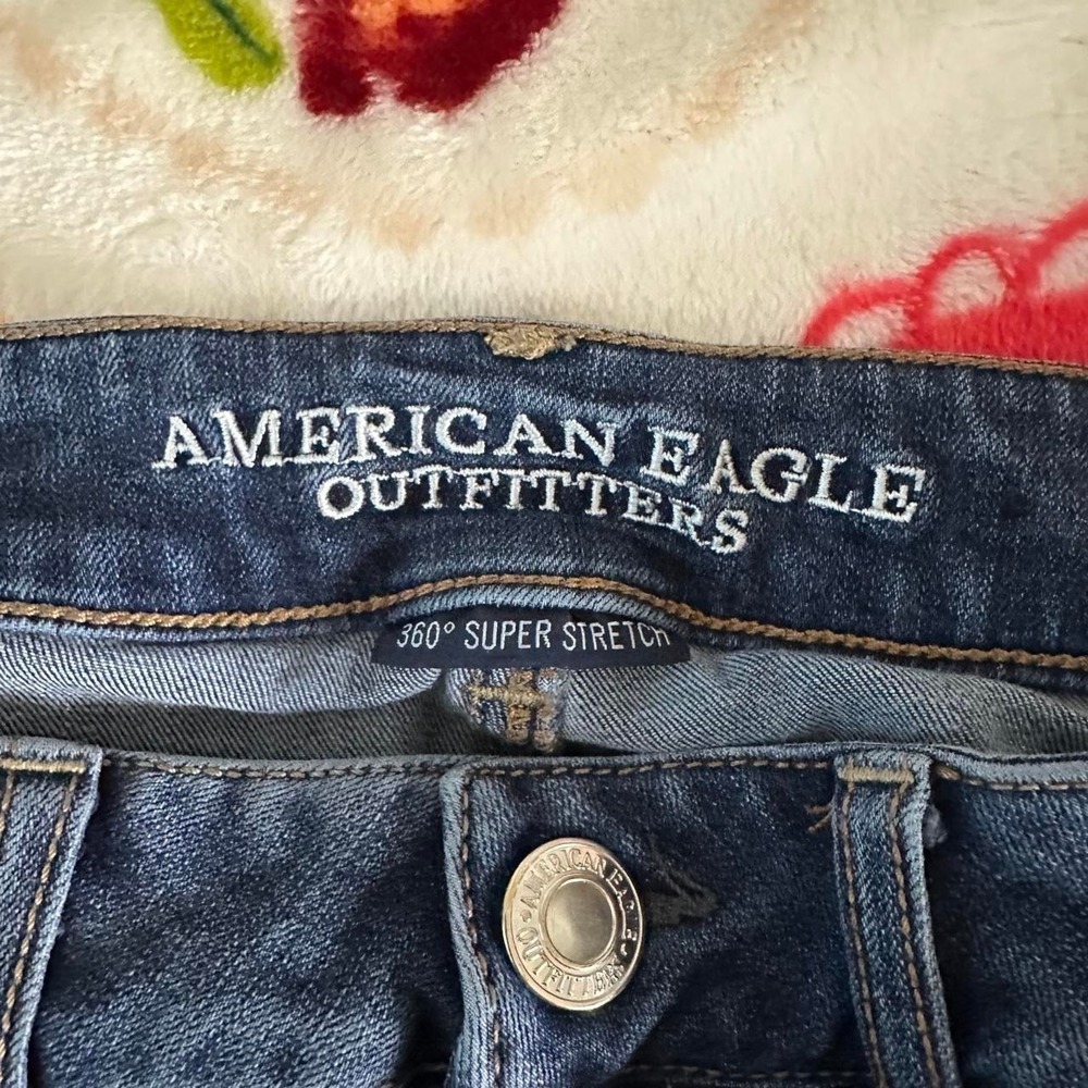 Women's Y2K Vintage American Eagle Low Rise Short Shorts Micro Mini Booty Size 2 - Picture 6 of 6
